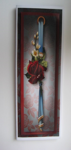 The Red Rose Large Dl by Jean Shevill-
