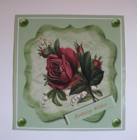 Lovely Vintage Roses on a Bracket Mat by Jean Shevill-