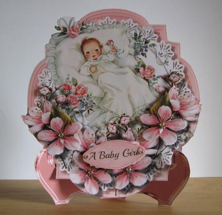 Plate and Stand Baby Girl by Jean Shevill-