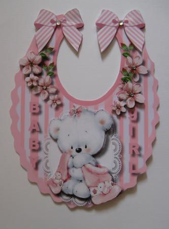 Girls Baby Bib ,for a Bundle of Joy by Jean Shevill-