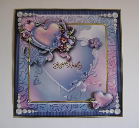 Romantique Love & Kisses Card Topper by Jean Shevill-