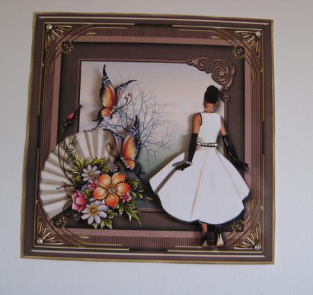Lady in White Card Topper by Jean Shevill-