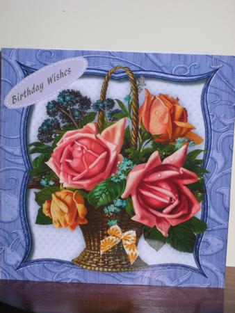 Lovely Basket of Roses by Jean Shevill-