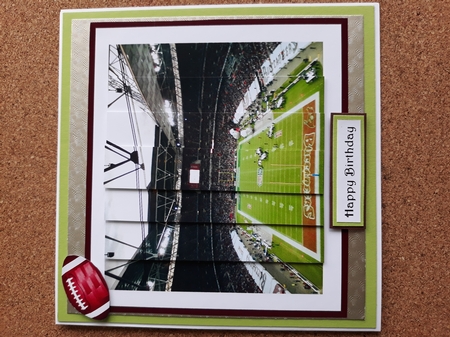 American Football Pyramage Design Sheet by Jean Yates