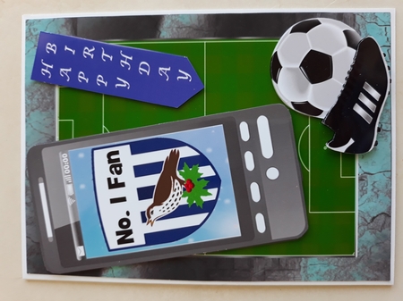 Football  Phone Card for West Bromwich Albion Fan by Jean Yates