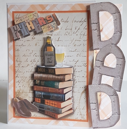 Dad Fathers Day Shaped Card by Jeanette Jackson