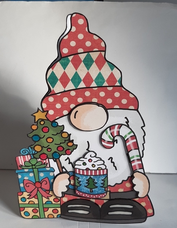 Hot Choc Gnome Shaped Card by Jeanette Jackson