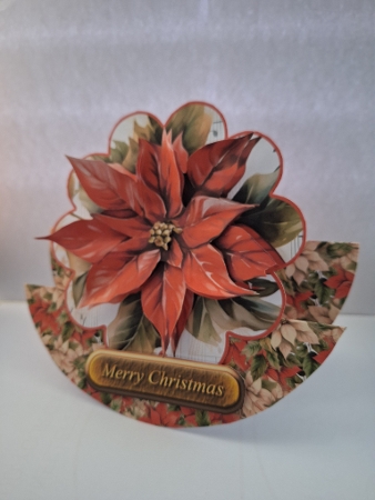Poinsettia Rocker Card by Jeanette Jackson