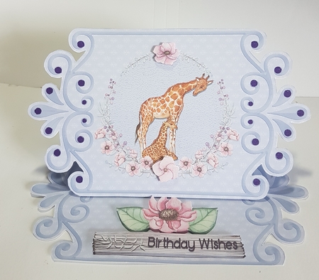 Giraffe Easel Card by Jeanette Jackson