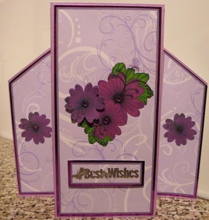 Theatre Fold Flourish Card by Jeanette Jackson