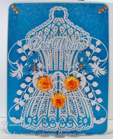 Floral Manikin Card by Jeanette Jackson