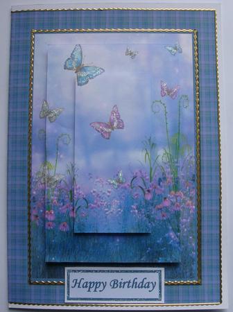 Butterflies and Flowers Pyramid Card Kit by Jeanette Jackson
