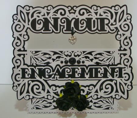 On Your Engagement Buckle Card - Robo/cameo by Jeanette Jackson