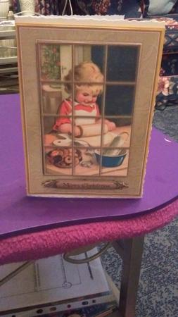 Baking Christmas Cookies - Window Tile Card by Jeanette Lyons