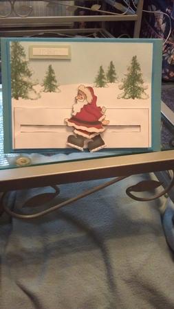 Skating Santa Pennyslider by Jeanette Lyons