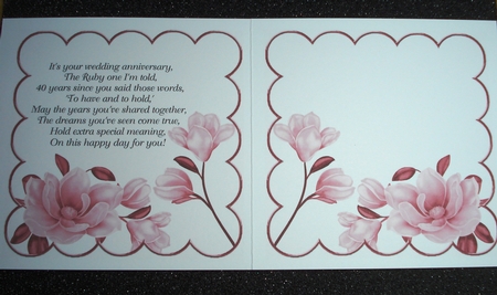 Red Magnolia Weddinganniversary 8in Extreme Decoupage Kit by Jennie Furness