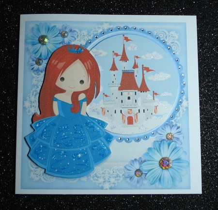Beautiful Red Head Princess 8x8 Mini Kit by Jennie Furness