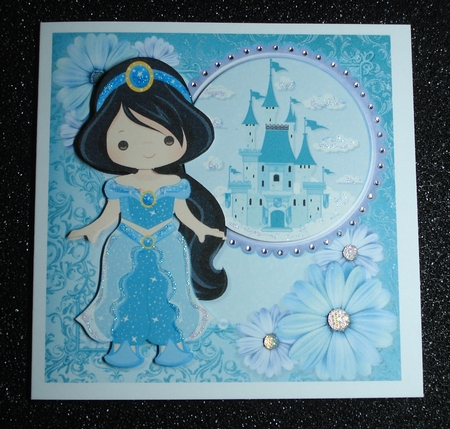 Beautiful Aqua Princess 8x8 Mini Kit by Jennie Furness