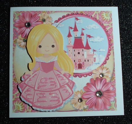 Pretty in Pink Princess 8x8 Mini Kit by Jennie Furness
