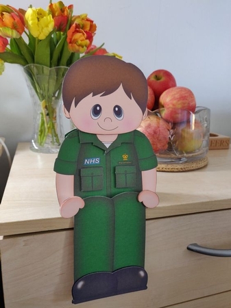 3D on the Shelf Card Kit - Little Nhs Paramedic Matt by Jennie Furness