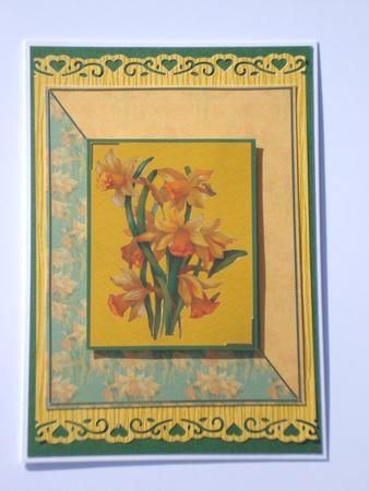 Daffodils Card Front by Jennie Furness