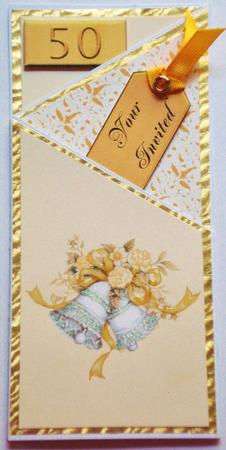 Golden Wedding Cascade by Jennie Furness
