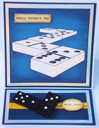 Dominoes Quick Card with Circle Pyramage by Jennie Furness