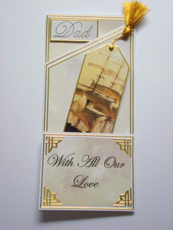 Dad Bookmark Cascade by Jennie Furness