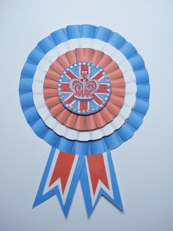 Red,white and Blue Rosette by Jennie Furness