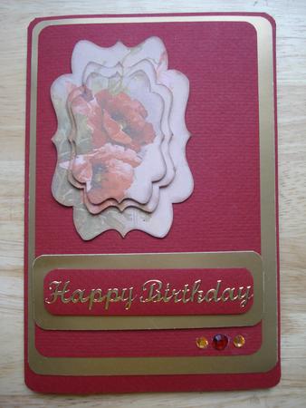 Poppies 2 Fancy Bracket Tunnel Sheet by Jennie Furness