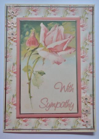 Mixed Sentiments Rose Backing by Jennie Furness