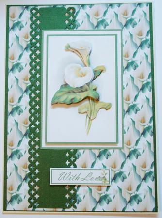 Calla Lily 3 Backing by Jennie Furness