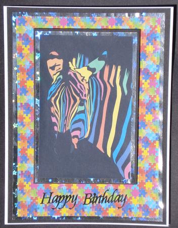 Autism Awareness Backing Paper 10 by Jennie Furness