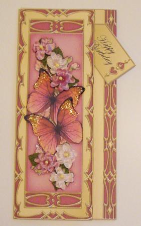 3D Offset Dl Butterfly Floral Pyramage Mini Kit by Jennie Furness
