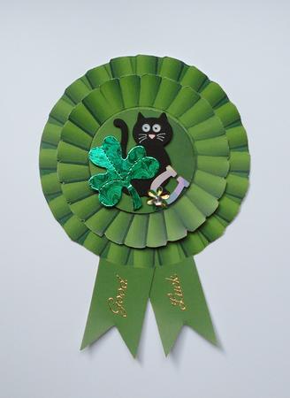 Green Rosette 3D Decoupage by Jennie Furness