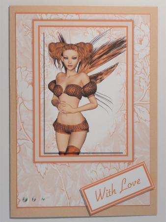 Beautiful Autumn Fairy Card Front by Jennie Ingersent