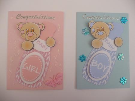 Baby Boy/girl Champagne Toppers by Jennie Ingersent