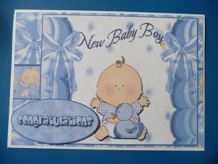 Congratulations a Baby Boy by Jennie Ingersent