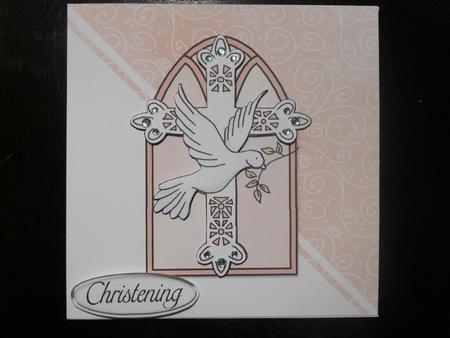 Christening/confirmation Quick Card with Decoupage by Jennie Ingersent