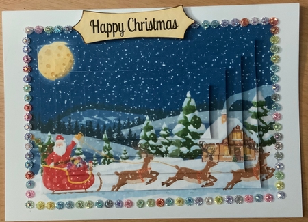 Lovely santa pyramids with red bow by Jennie Settle