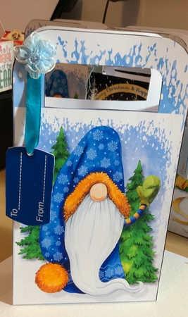 Lovely Blur Gnome Gift Bag  by Jennie Settle