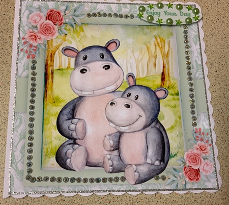 A Mothers Love ,  Hippo by Jennie Settle