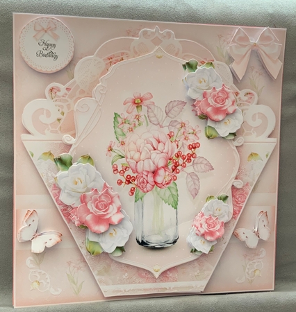 Fresh Soft Pink Flowers Mini Kit by Jennie Settle