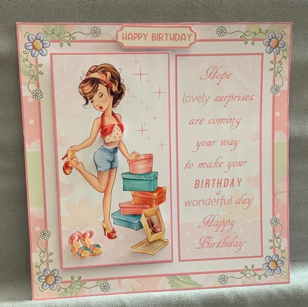 Special Day Fashion 7x7ins Topper by Jennie Settle