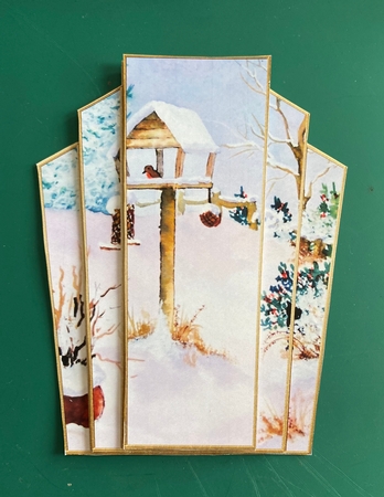 Art Deco Watercolour Stacker Winter Scenes 2 by Jennie Settle