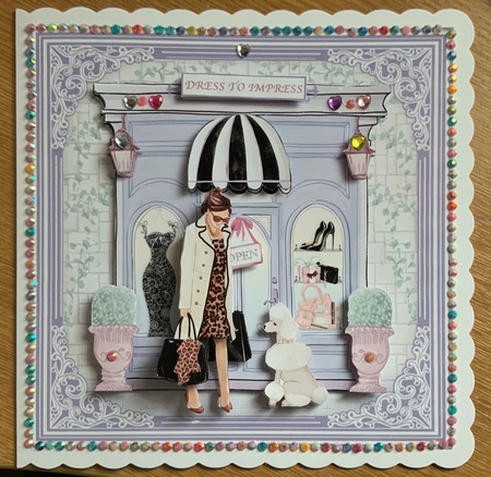 FASHION BOUTIQUE 7.5 Decoupage & Insert Card Kit by Jennie Settle