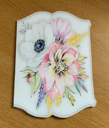 Print and Fold , Beautiful Annemones  by Jennie Settle