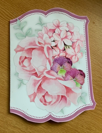 Print and Fold , Beautiful Roseand Pansys by Jennie Settle