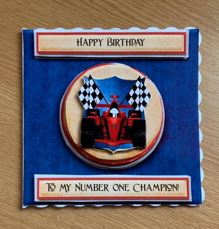 Youre Number One! 5 inch Card Topper  by Jennie Settle