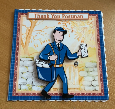 Thank You Hero Postman - Mini Kit & Decoupage by Jennie Settle